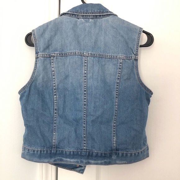 🍋nowt Aeropostale Sleeveless Denim Jacket - Picture 1 of 7